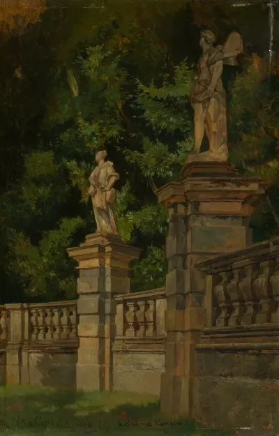 Studie Aus Dem Park Der Villa Carlotta In Tremezzo