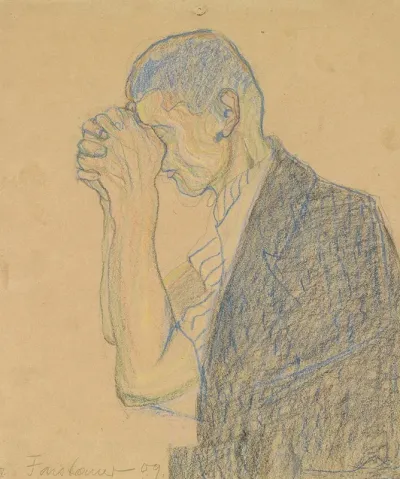 Studie Betender Mann