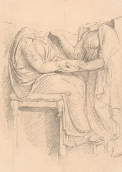 Studie Efter Attisk Gravrelief