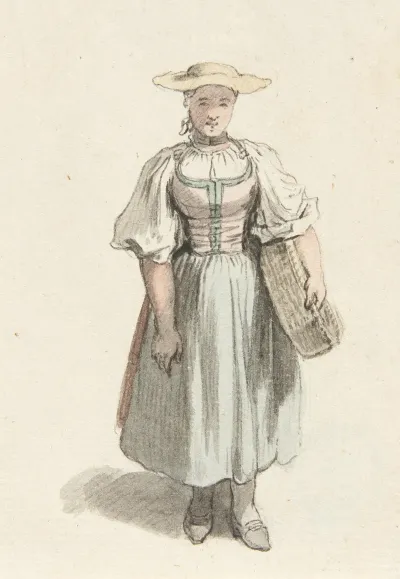 Studie Einer Bauerin In Tracht 3