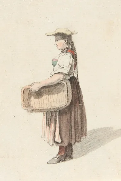 Studie Einer Bauerin In Tracht 4