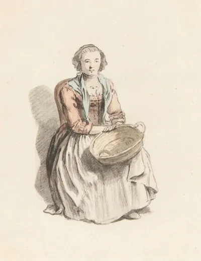 Studie Einer Frau In Tracht 3
