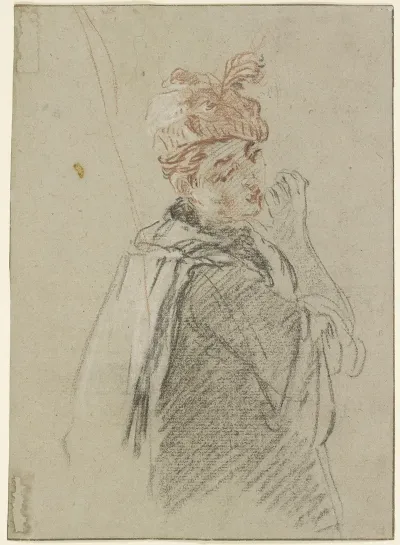 Studie Einer Sich Umwendenden Frau
