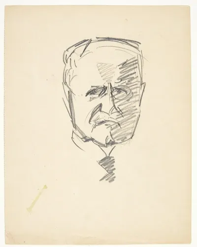Studie Til Portraet Af Drmed Carl Lorentzen 1860 1932