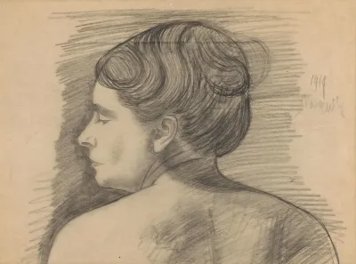Studie Van Een Vrouw Rugfiguur