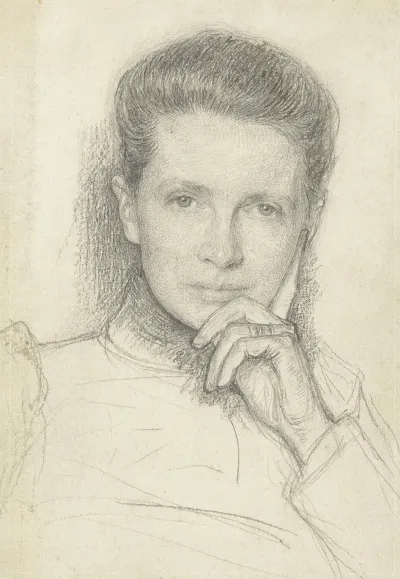 Studie Voor Het Portret Van Mevrouw K C Boxman Winkler