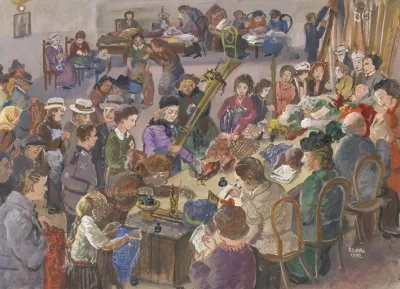 Studie Zu Dem Bild Wollsammlung Im Jahre 1942