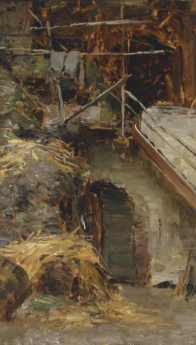 Studie Zu Einem Stallinterieur
