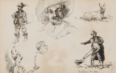 Studieblad Onder Andere Met Een Kopie Naar Frans Hals