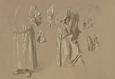 Studienblatt Mannliche Gewandfigur
