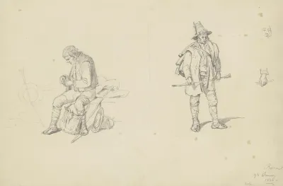 Studienblatt Romische Bauern