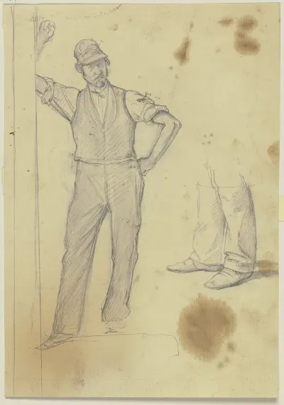 Studienblatt Stehender Gartner