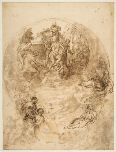 Studies For A Circular Composition Of Diana And Her Nymphs Bathing