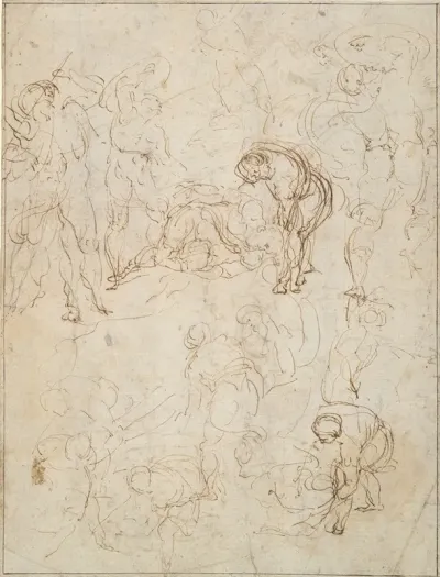 Studies For A Conversion Of Saul And An Entombment