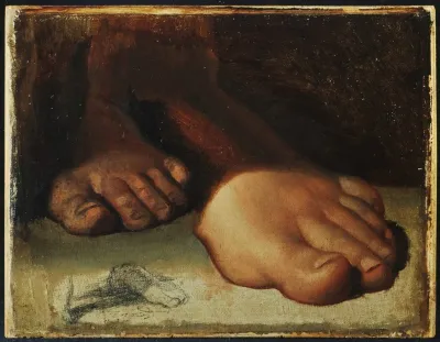 Studies For Foot In Jesus Giving The Keys To Saint Peter
