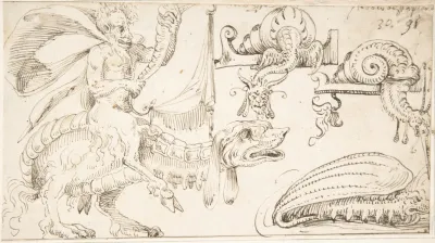 Studies For Grotesque Figures In The Flemish Style