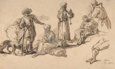 Studies For Standing And Seated Figures
