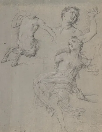 Studies For The Figure Of A Centaur And A Nymph