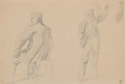 Studies Of A Bearded Man For The Painting Titled Kestutis And Vytautas Imprisoned By Jogaila