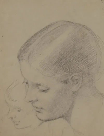 Studies Of A Female Head Recto