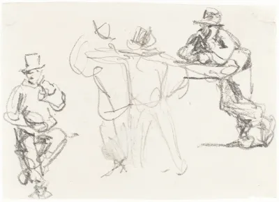 Studies Of A Male Figure