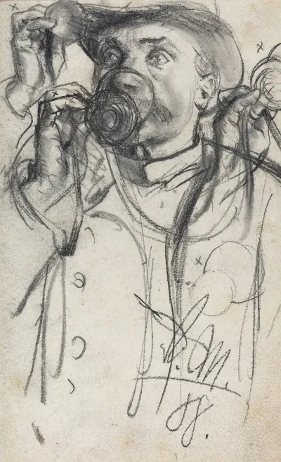 Studies Of A Man Drinking