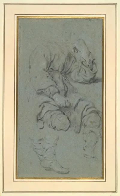 Studies Of A Seated Man Study For Elisa And The Samaritan Warsaw