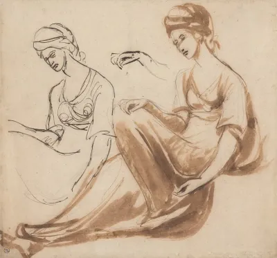 Studies Of A Seated Woman 2