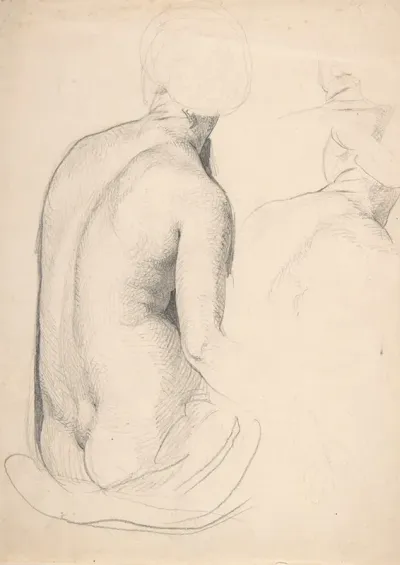 Studies Of A Seated Woman From Behind