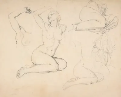 Studies Of A Sitting Woman