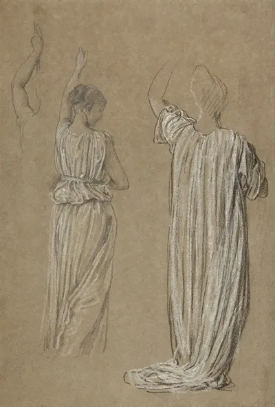 Studies Of A Standing Draped Figure