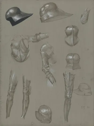 Studies Of A Suit Of Armor