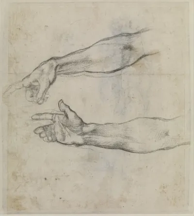 Studies Of An Outstretched Arm For The Fresco The Drunkenness Of Noah In The Sistine Chapel
