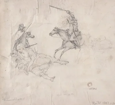 Studies Of Arabian Warriors Tracing From The Composition Moors In The Times Of Philip Iii