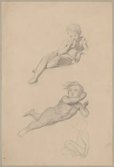 Studies Of Boys Nudes To The Ceiling Wedding Procession Of Cupid And Psyche