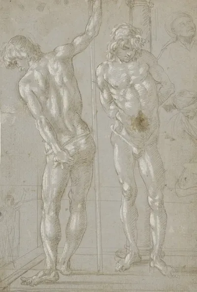 Studies Of Christ At The Column A Nude From Behind And Various Figures