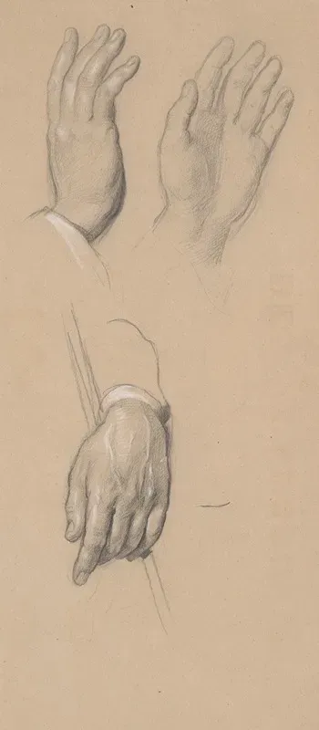 Studies Of Davids And Jacobs Hands For The Painting The Immaculate Conception Of The Blessed Virgin Mary
