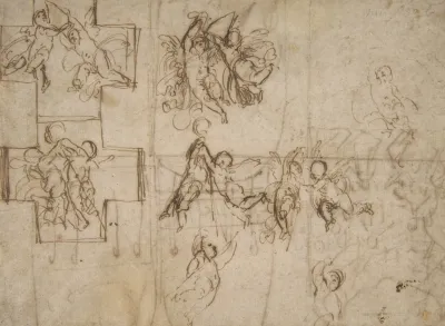 Studies Of Flying Putti