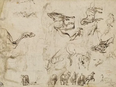 Studies Of Horses Verso