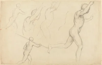 Studies Of Men Running