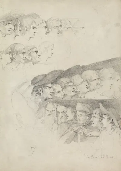 Studies Of Rows Of Spectators