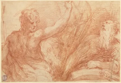Studies Of Saints John The Baptist And Jerome A Crucifix And Various Heads