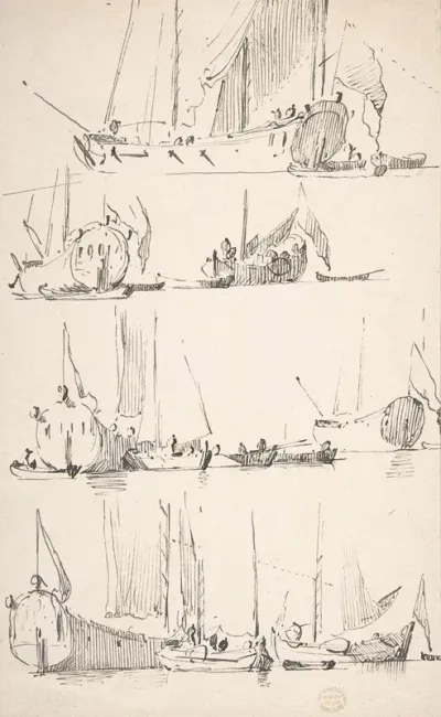 Studies Of Ships And Boats