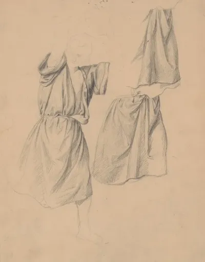 Studies Of The Robes Of The Executioner With An Axe