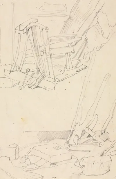 Studies Of Wood And Farm Implements