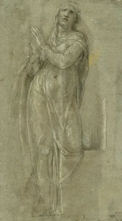Study After Michelangelos Rachel On The Tomb Of Julius Ii