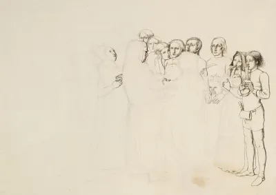 Study For A Baron Numbering His Vassals
