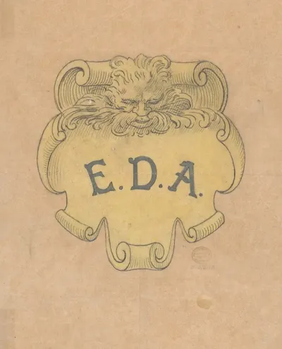 Study For A Bronze Name Plate For Edward D Adams
