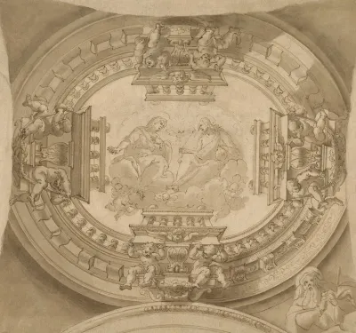 Study For A Ceiling With The Virgin And Christ In Glory