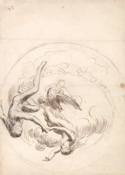 Study For A Circular Ceiling Decoration